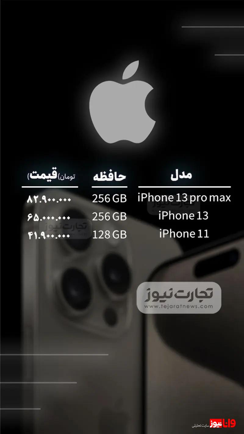 قیمت گوشی موبایل امروز چهارشنبه ۹ آبان ۱۴۰۳ + جدول قیمت گوشی موبایل امروز چهارشنبه ۹ آبان ۱۴۰۳ + جدول