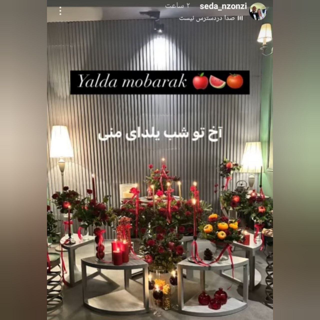 عکس| ستاره فرانسوی شب یلدای ایرانی را جشن گرفت؛ آخ تو شب یلدای منی!