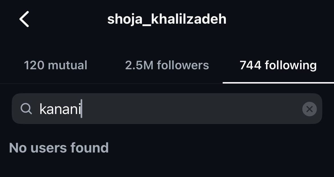 عکس | قهر کنعانی&zwnj;زادگان و خلیل&zwnj;زاده به اینستاگرام رسید!