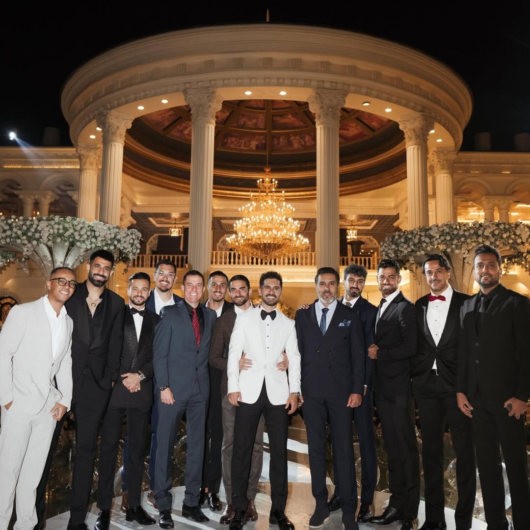 عکس | ستاره&zwnj;های پرسپولیس در عروسی امید عالیشاه