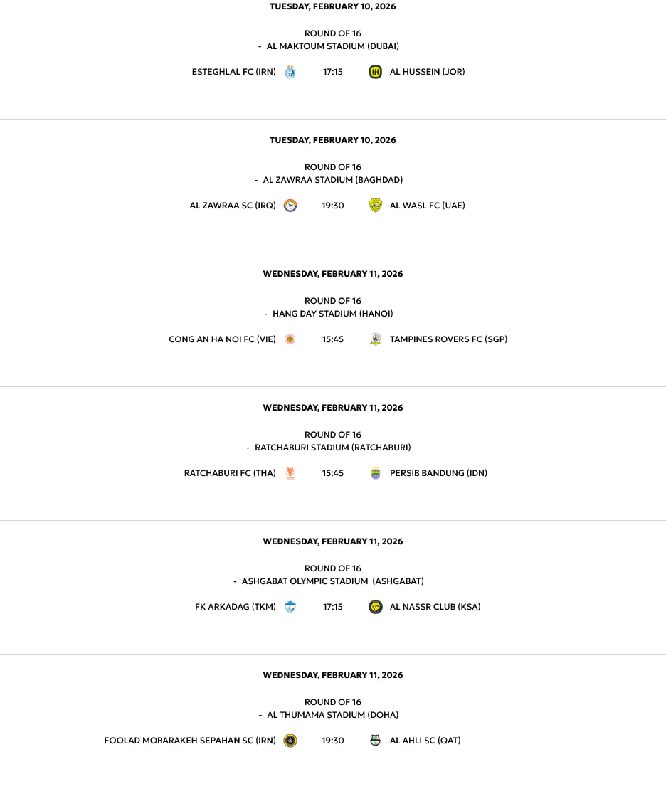 اعلام میزبان دیدارهای استقلال و سپاهان در آسیا/ وضعیت نامشخص دیدار تراکتور اعلام میزبان دیدارهای استقلال و سپاهان در آسیا/ وضعیت نامشخص دیدار تراکتور