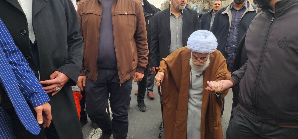 احمد جنتی هم به راهپیمایی 22 بهمن رفت + عکس