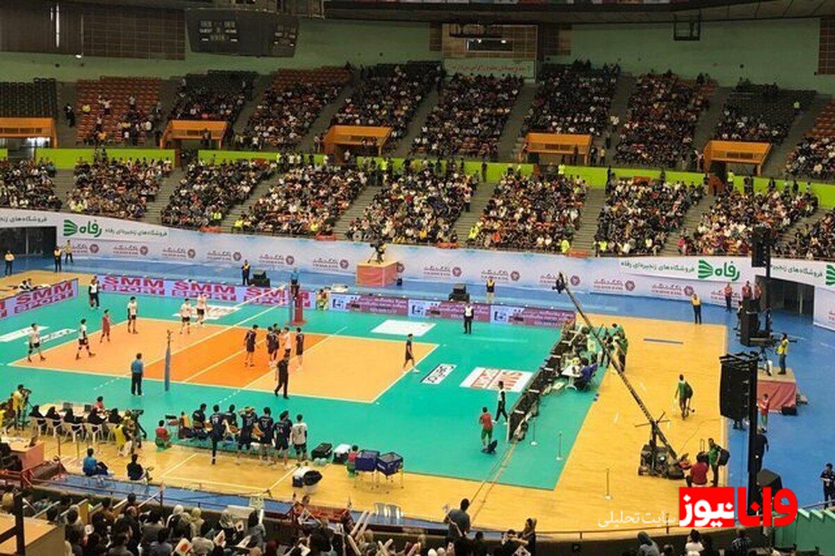 تخریب سالن ۱۲ هزار نفری ورزشگاه آزادی در پی حمله آمریکایی - صهیونیستی