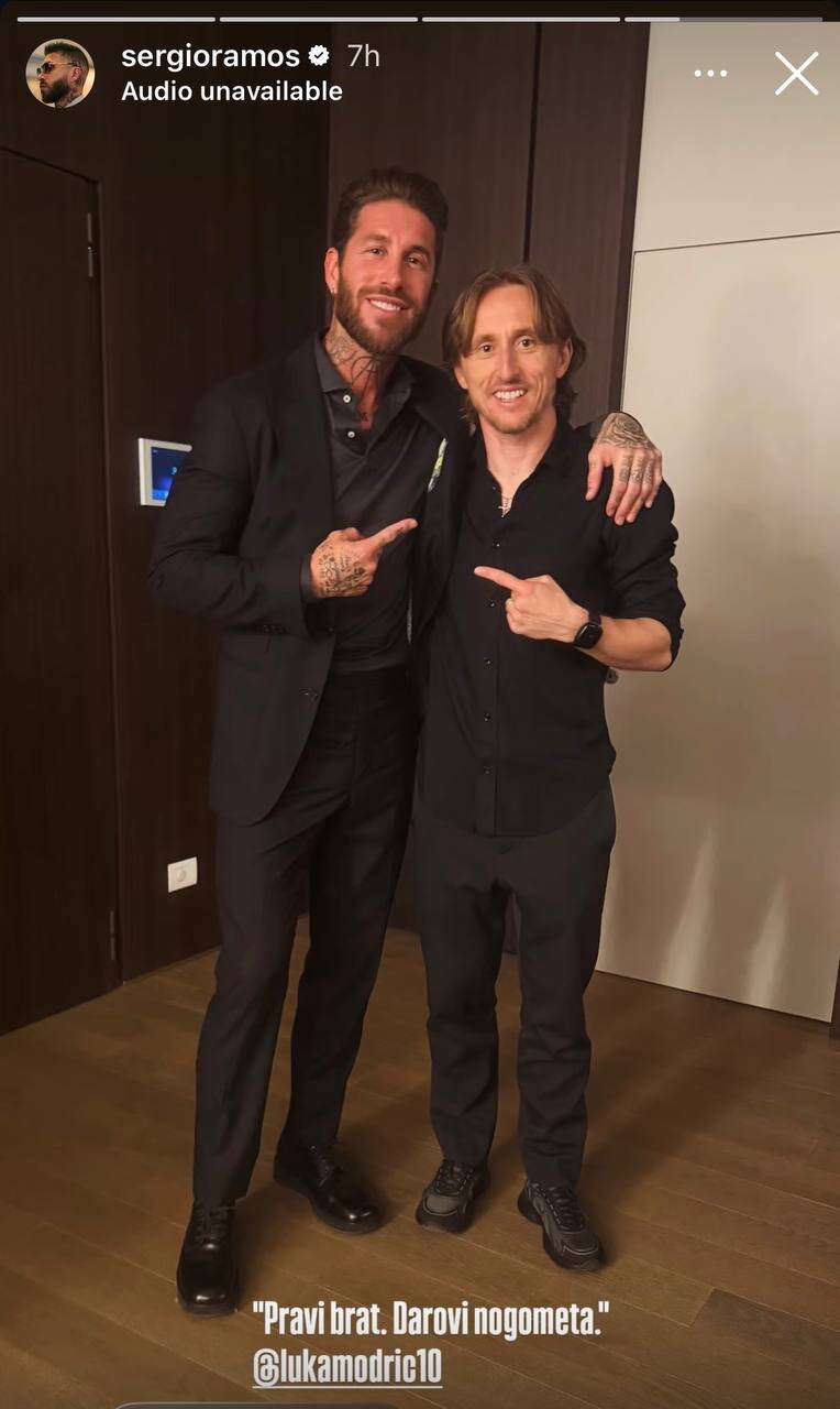 عکس | دیدار خاطره&zwnj;انگیز راموس با اسطوره رئال در ایتالیا