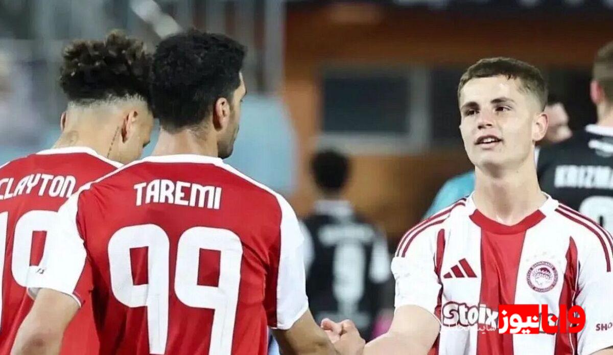 حرکت تحسین‌آمیز طارمی در دیدار المپیاکوس - اوفی کرت