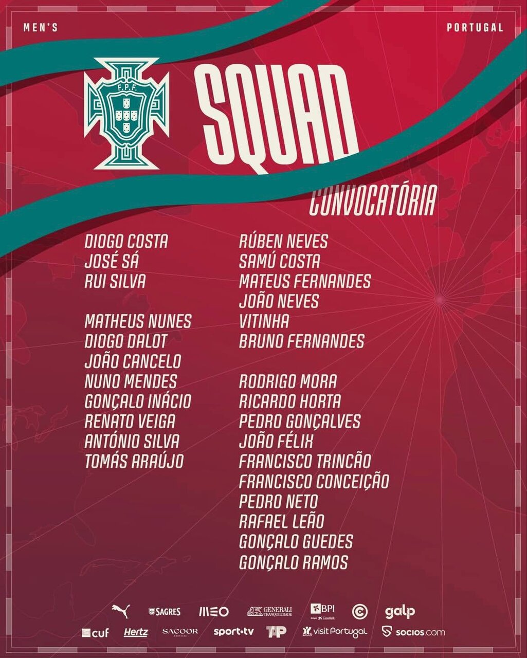 عکس | رونالدو از لیست پرتغال خط خورد