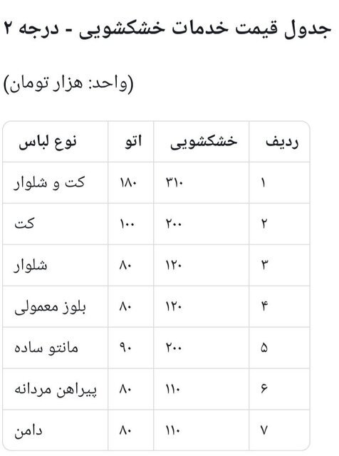 شوک قیمتی در خشکشویی&zwnj;ها/ مردم قید خشکشویی را زدنند