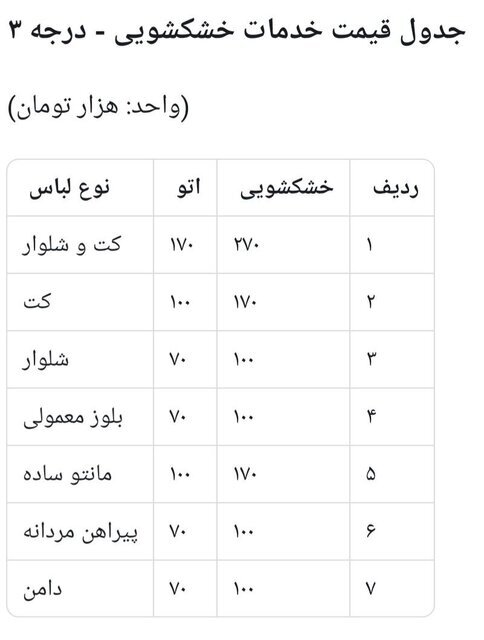شوک قیمتی در خشکشویی&zwnj;ها/ مردم قید خشکشویی را زدنند