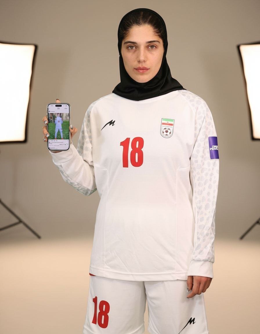 عکس | ستاره پرسپولیس به یاد دختر ملی&zwnj;پوش