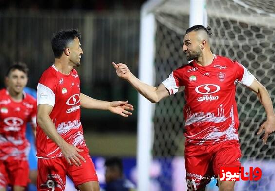 برتری پرگل پرسپولیس در نیمه اول با گلزنی دو مهاجم