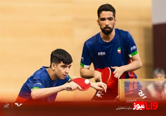 تنیس روی میز قهرمانی جهان|باخت یکطرفه و حذف تیم دوبل ایران