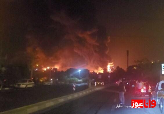 حمله اسرائیل به انبار نفت در منطقه شهران
