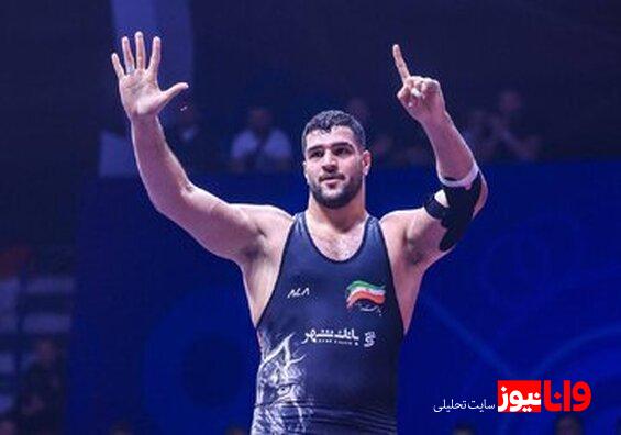 امیررضا معصومی در تمرینات تیم کشتی آذربایجان!+عکس