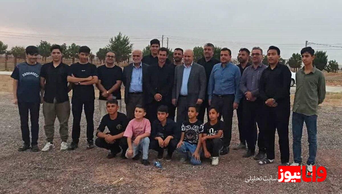 چمن قهاوند: نور امید در مسیر ورزش ایران - بازدید مهدی تاج و نماینده مجلس
