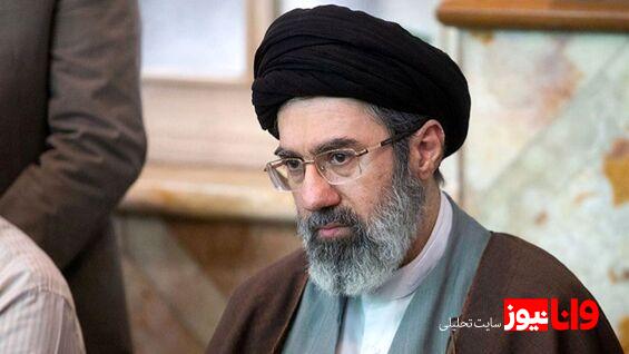 حضور فرزند رهبر انقلاب در مراسم تشییع شهدای اقتدار