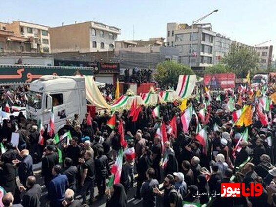 فرمانده سپاه تهران در مراسم تدفین سردار شهید سلامی+تصویر