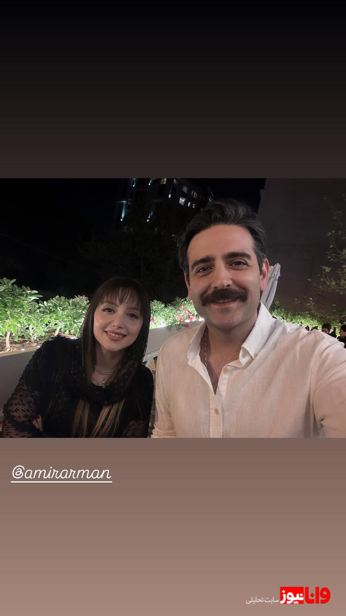 عکس مشترک نازنین بیاتی و امیرحسین آرمان خبر ساز شد