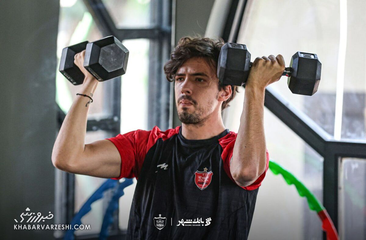 تمرینات ویژه بدنساز پرسپولیس برای مارکو باکیچ +<a class=