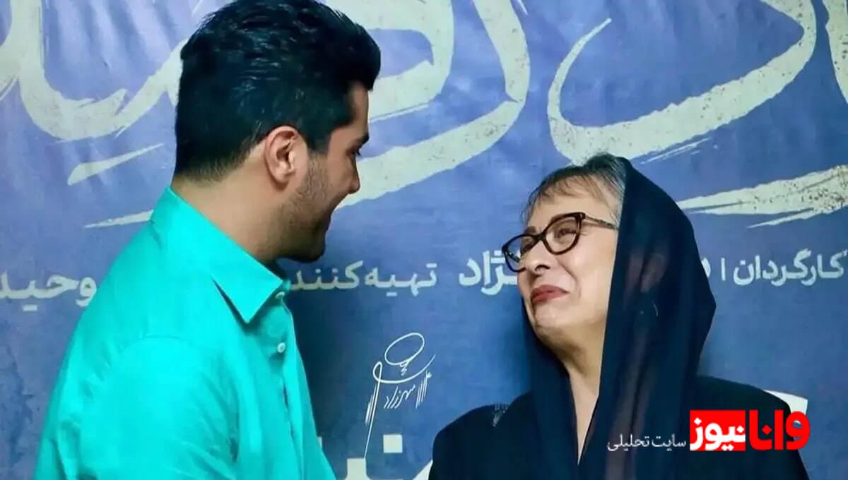 بوسه سینا مهراد بر دستان آزیتا حاجیان و نسبت خانوادگیشان + عکس