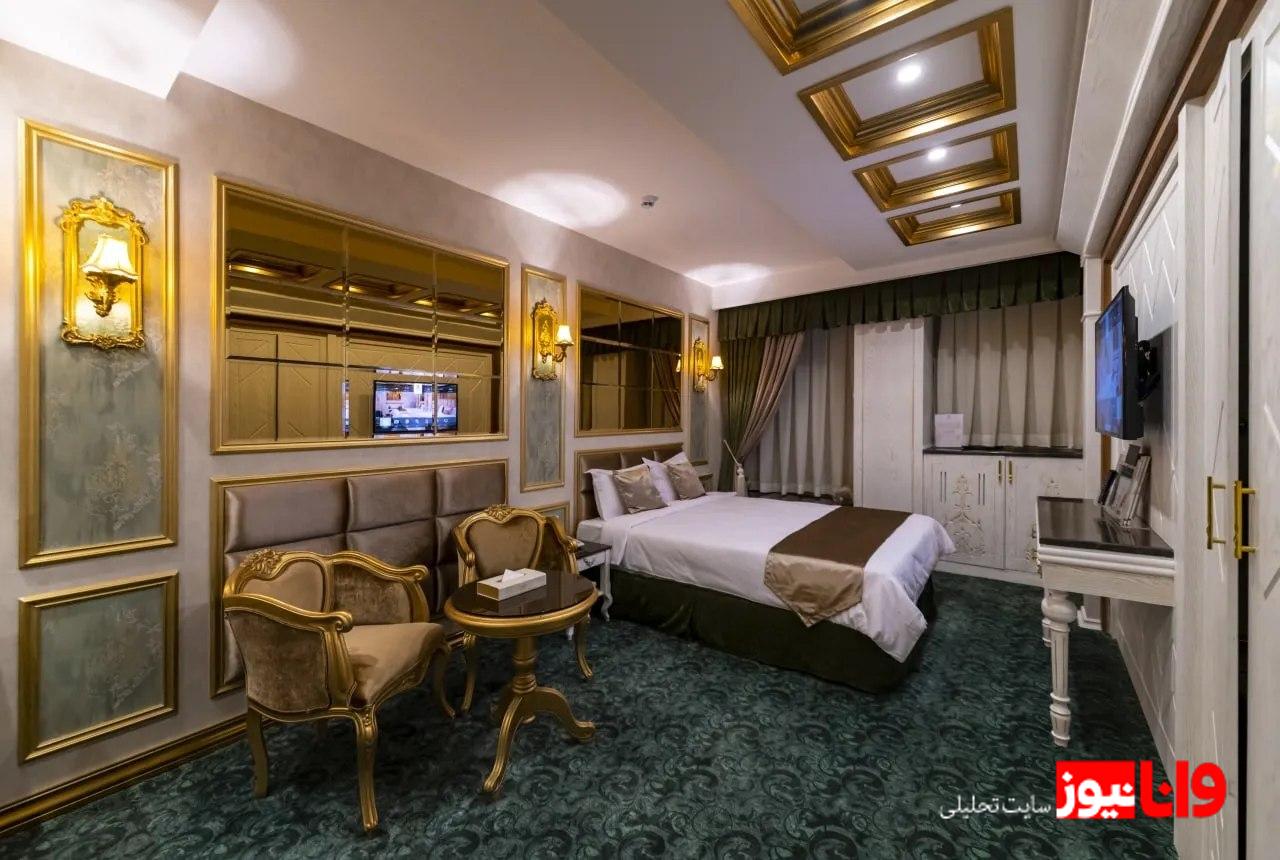 قیمت اتاق هتل رز درویشی مشهد در شهریور ۱۴۰۴