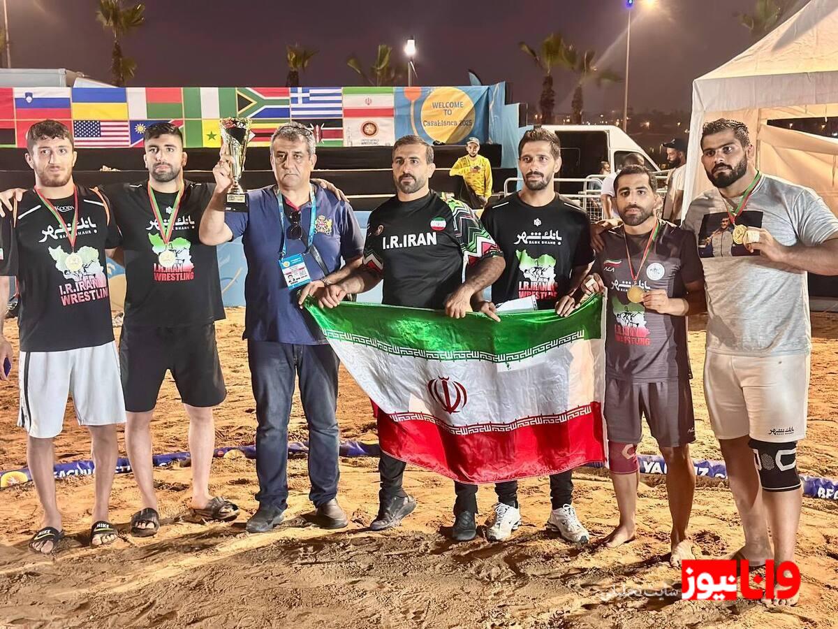 ایران قهرمان کشتی ساحلی جهان شد؛ کسب ۴ مدال طلا در مراکش