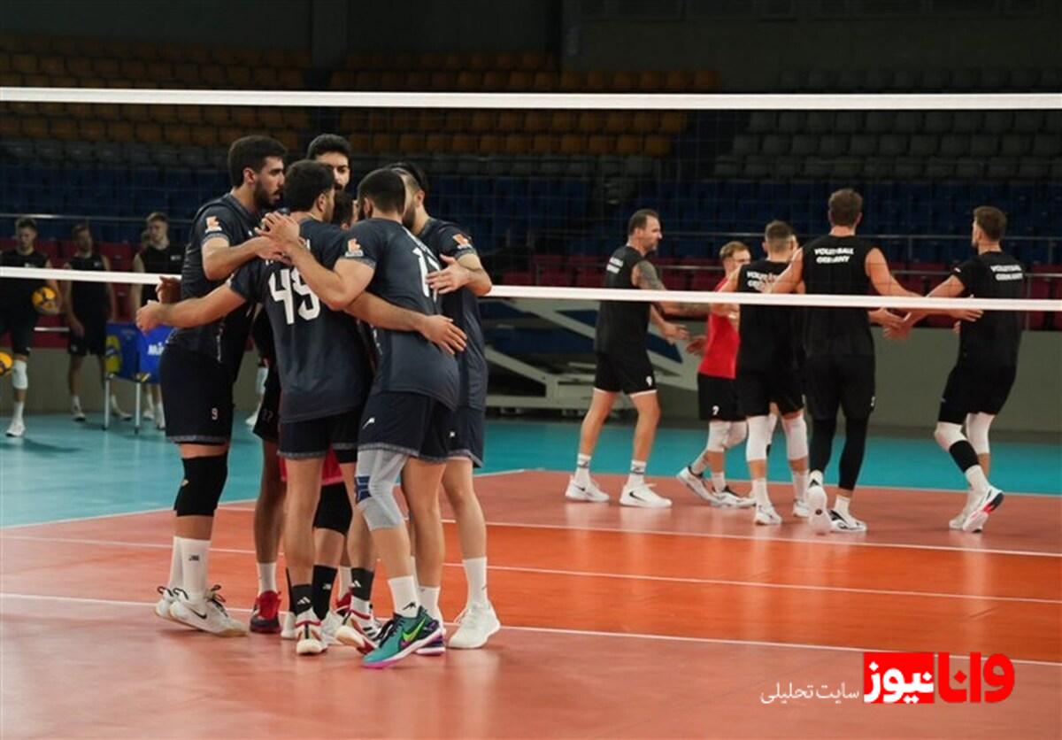 پیروزی تیم ملی والیبال ایران برابر آلمان