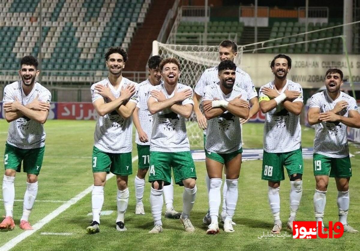 ذوبآهن برنده جدال صنعتیهای لیگ توقف پیکان در قزوین