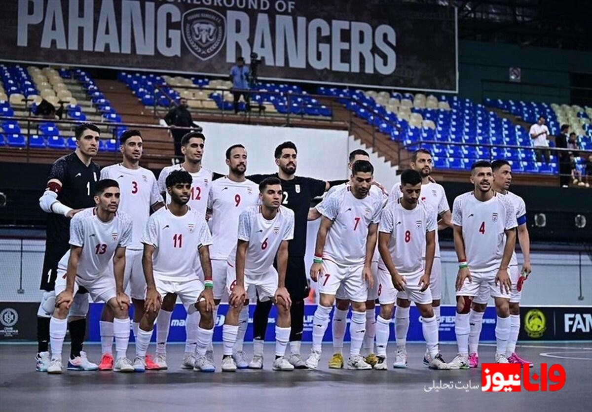 پیروزی تاریخی تیم ملی فوتسال ایران مقابل بنگلادش در مرحله مقدماتی