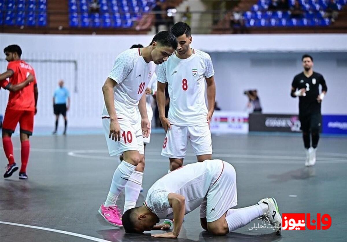 پایان کار تیم ملی فوتسال در مرحله انتخابی جام ملتها با یک برد دیگر