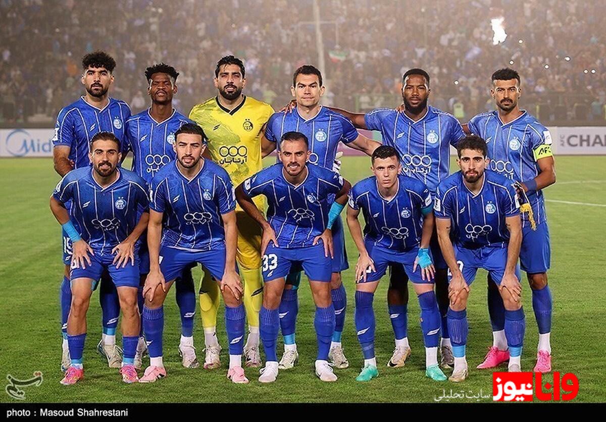 ترکیب استقلال برای دیدار مقابل مس رفسنجان