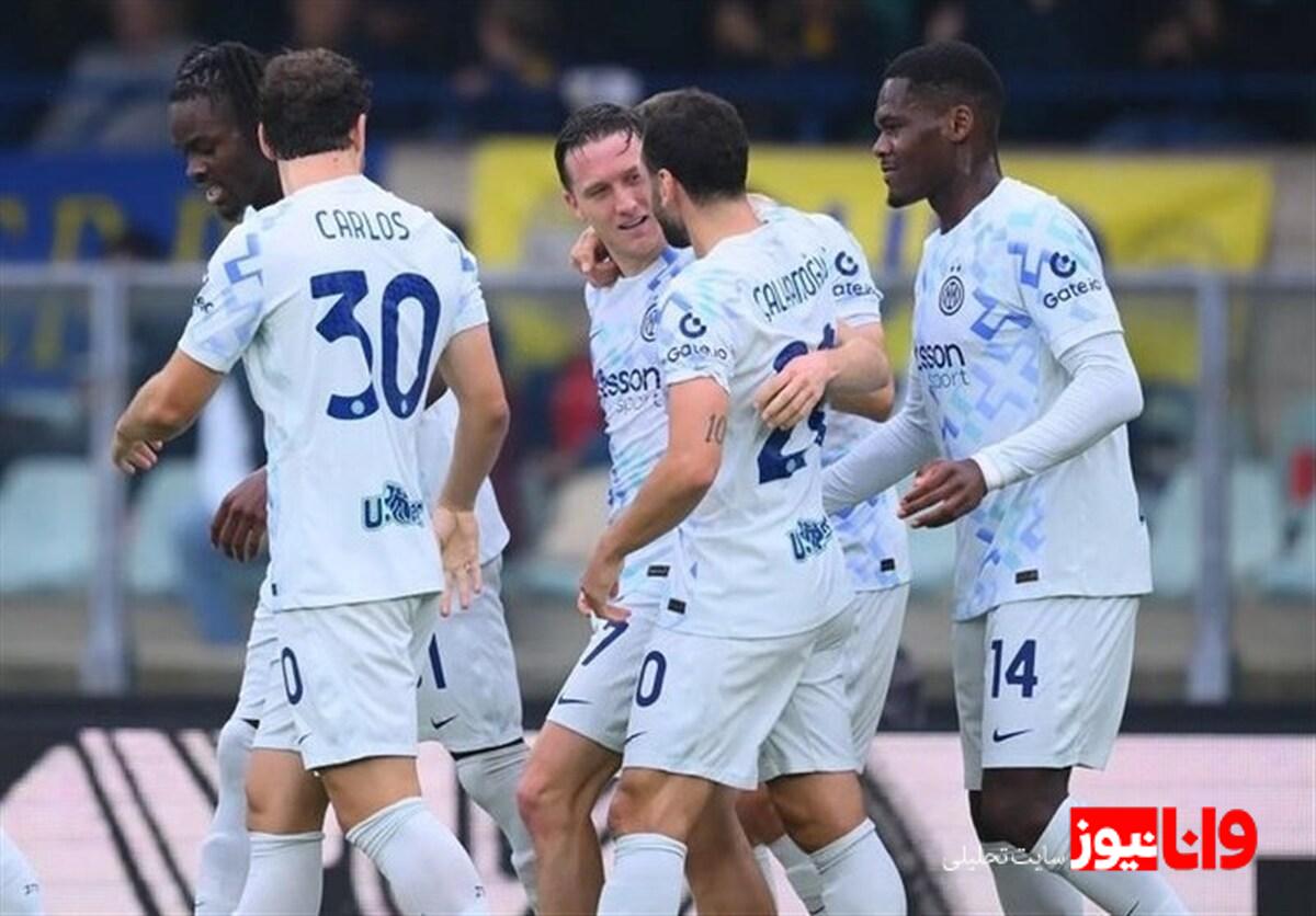 پیروزی لحظه آخری اینتر بر ورونا با چاشنی شانس