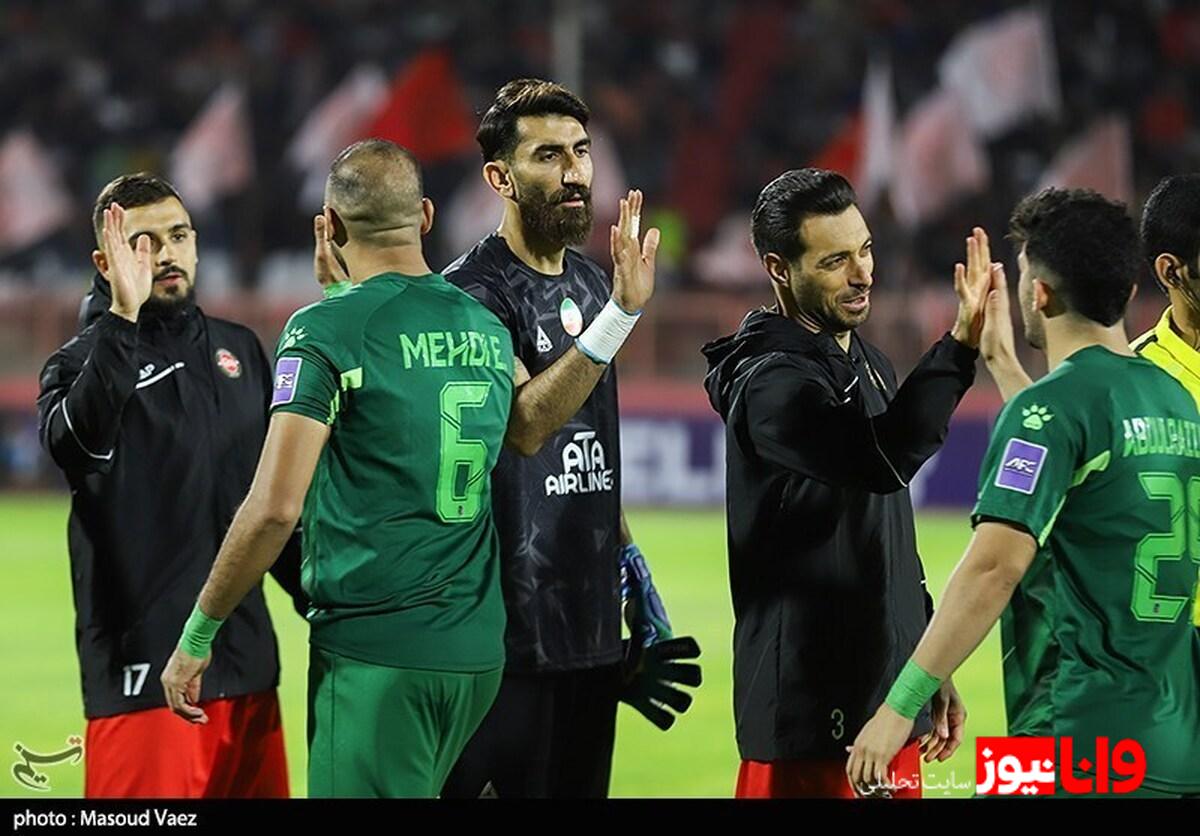 بیرانوند بهترین بازیکن دیدار تراکتور - الشرطه شد