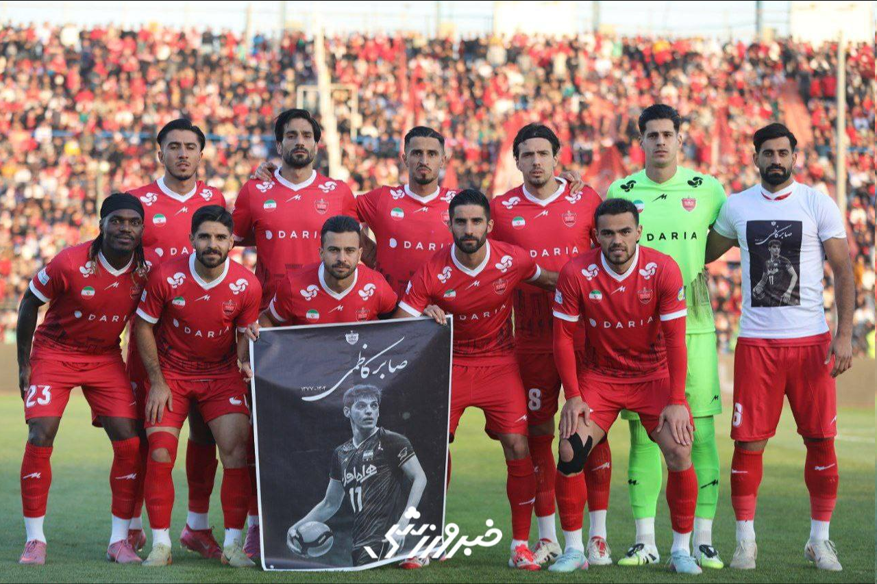 عکس| پرسپولیسیها به یاد صابر کاظمی