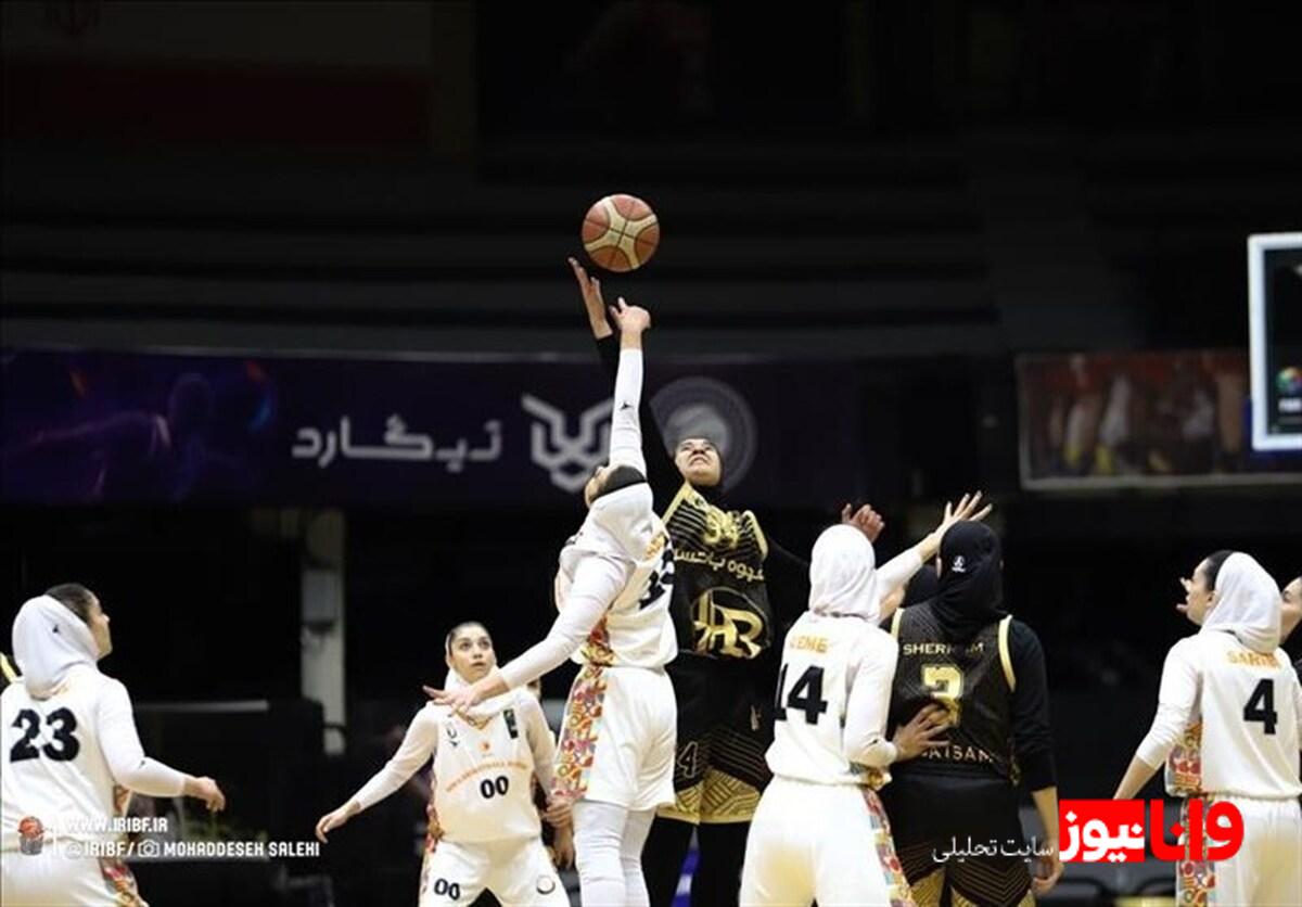 لیگ برتر بسکتبال بانوان| شکست آبی پوشان پایتخت برابر مدافع عنوان قهرمانی