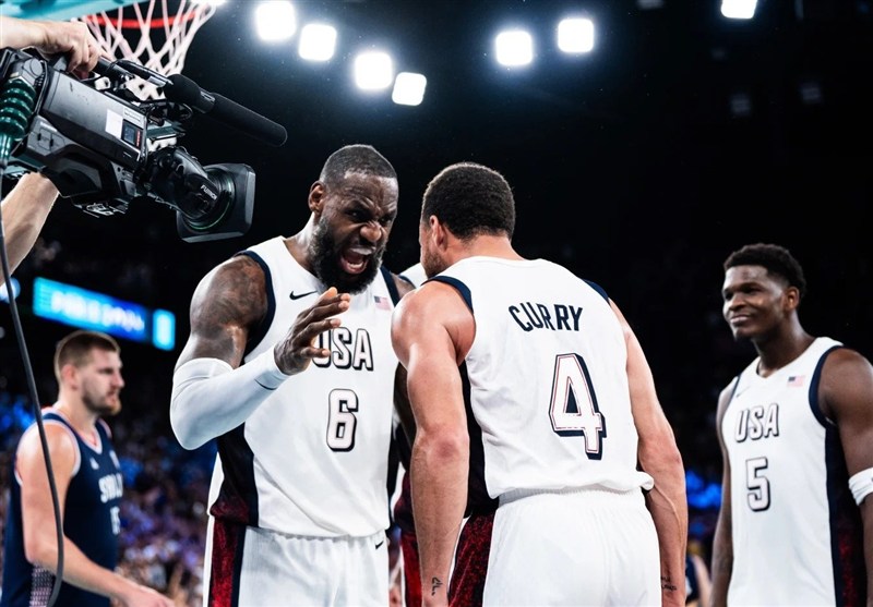بسکتبال , بسکتبال آمریکا , المپیک 2024 پاریس , واردل استفن کری دوم , لیگ NBA , لبران ریمون جیمز ,