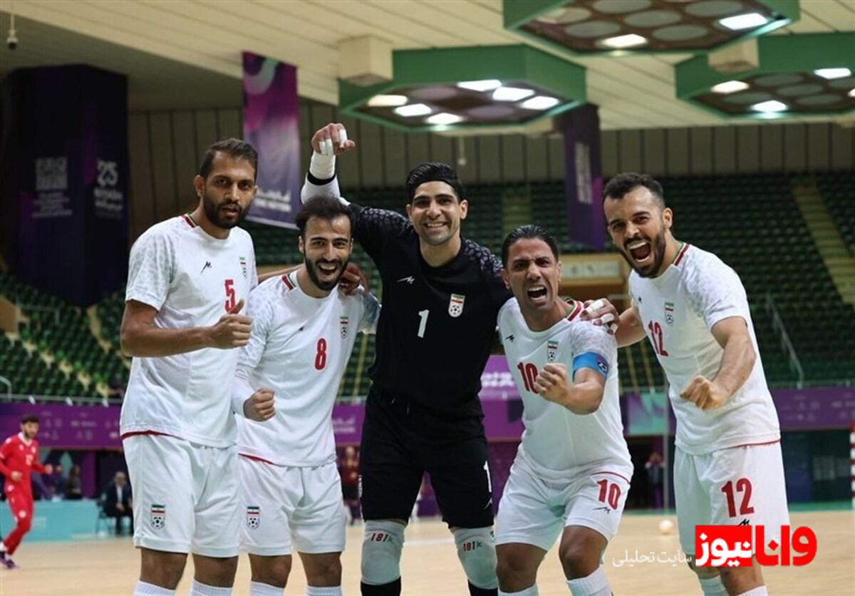 بازی‌های کشورهای اسلامی| صعود تیم ملی فوتسال به نیمه‌نهایی با طوفان 12 دقیقه‌ای