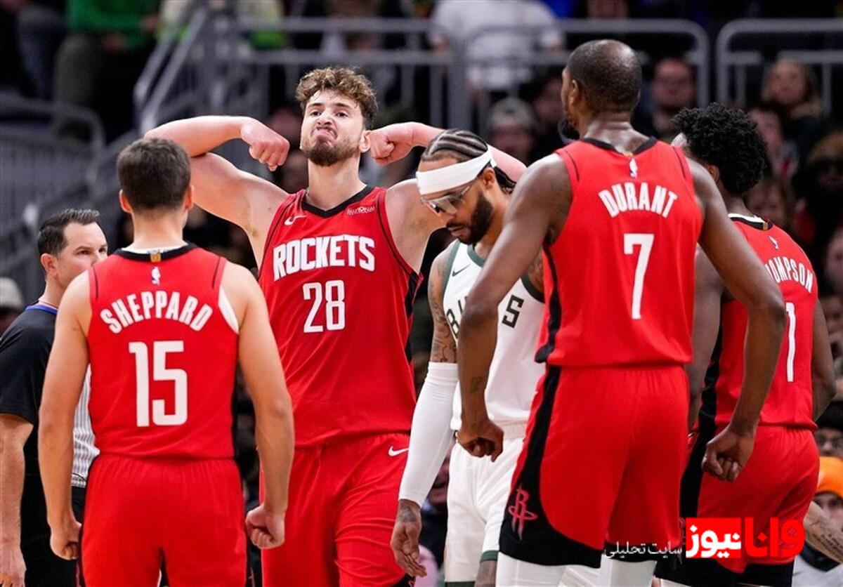 لیگ NBA| پیروزی‌ نیویورک در حضور قهرمان MMA  باکس مغلوب راکتس شد