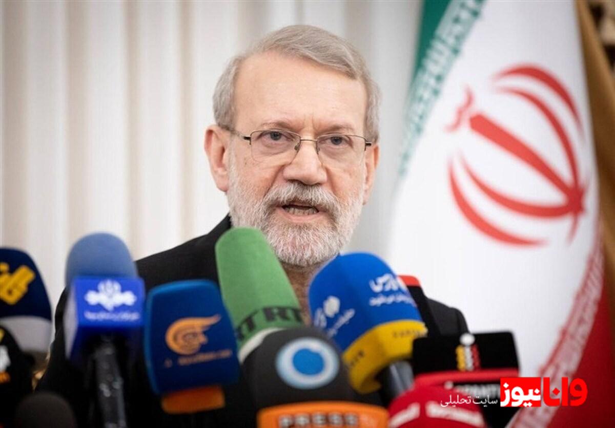 لاریجانی در جمع خبرنگاران: پیام جدیدی به آمریکا نداده‌ایم