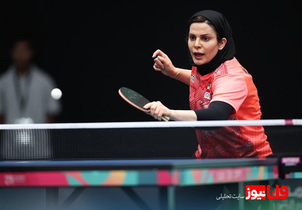 بازی‌های کشورهای اسلامی| صعود ندا شهسواری به فینال تنیس روی میز