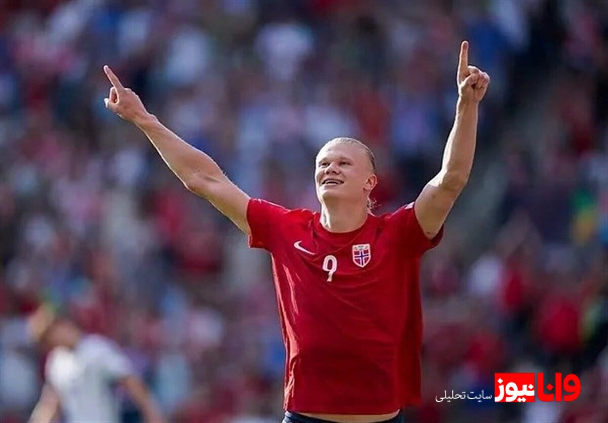 آب سرد بر پیکر ایتالیا؛ پیروزی نروژ با دبل هالند و سورلوث  یک امضاء تا صعود