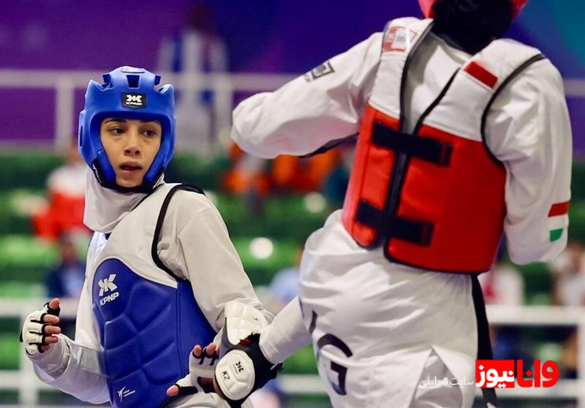 بازی‌های کشورهای اسلامی| صعود ساینا کریمی به فینال تکواندو