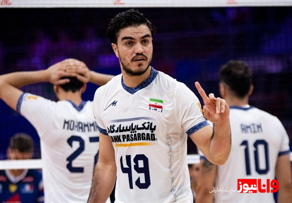 والیبال ترکیه| شریفی یاد صابر کاظمی را زنده کرد + عکس