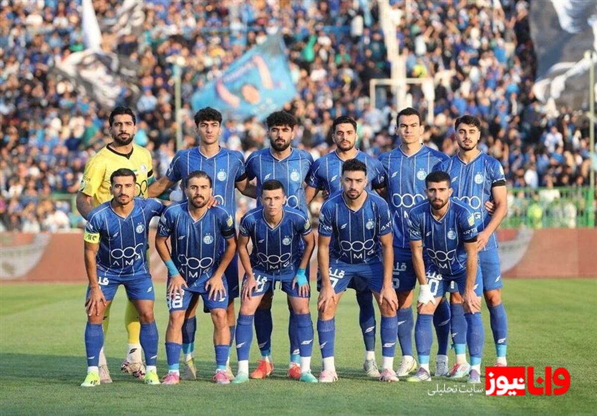 ترکیب استقلال برای دیدار مقابل پادیاب خلخال