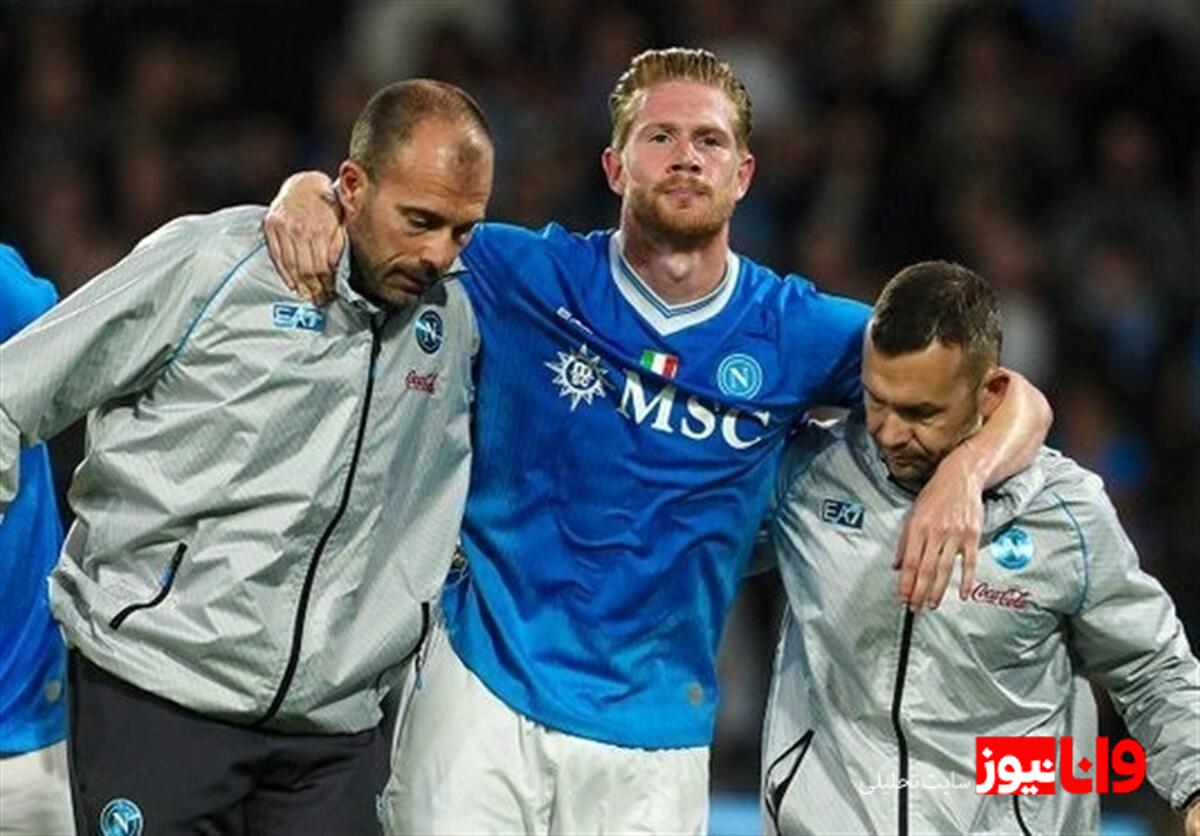 هافبک بلژیکی ناپولی و دوری سه ماهه از میادین فوتبال