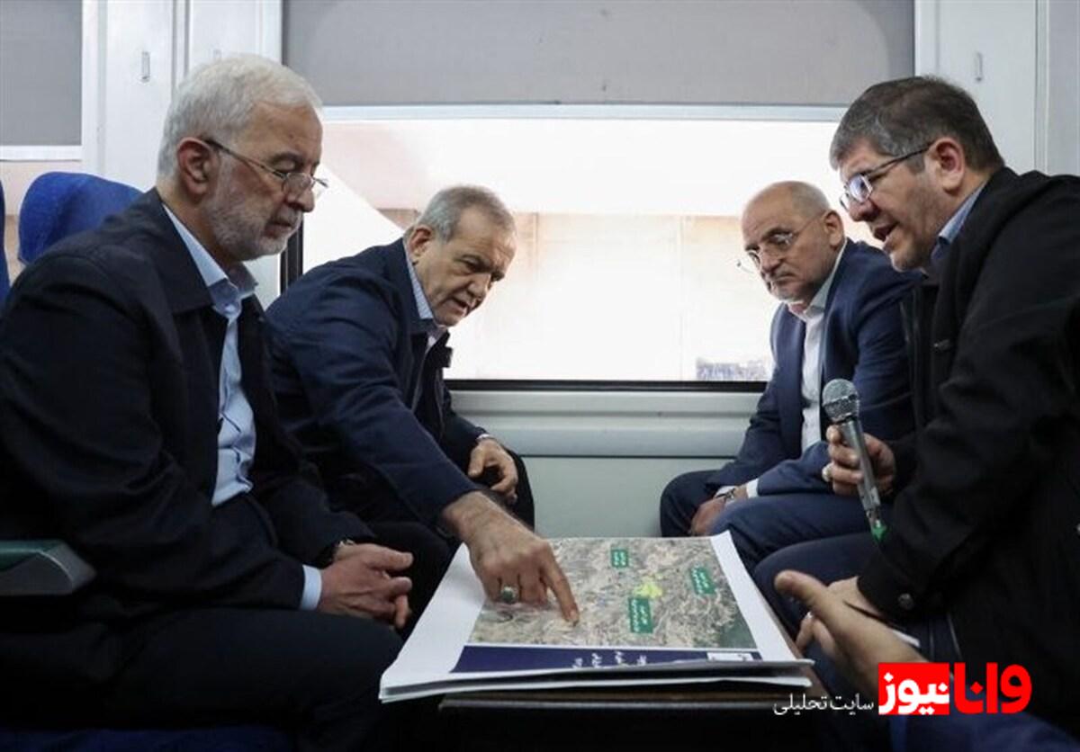 بازدید پزشکیان از خطوط راه آهن حومهای استان تهران