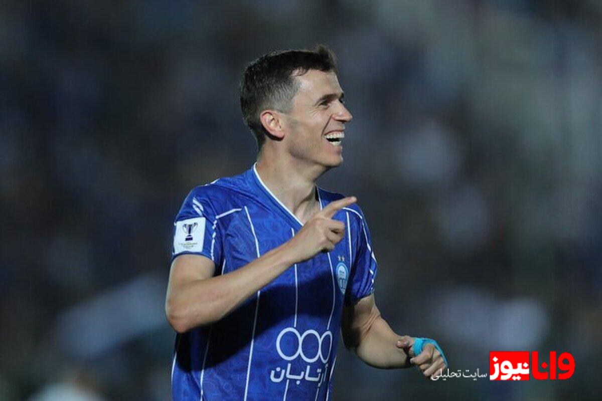 حرکت زشت یاسر آسانی در بازی مقابل پادیاب خلخال +عکس