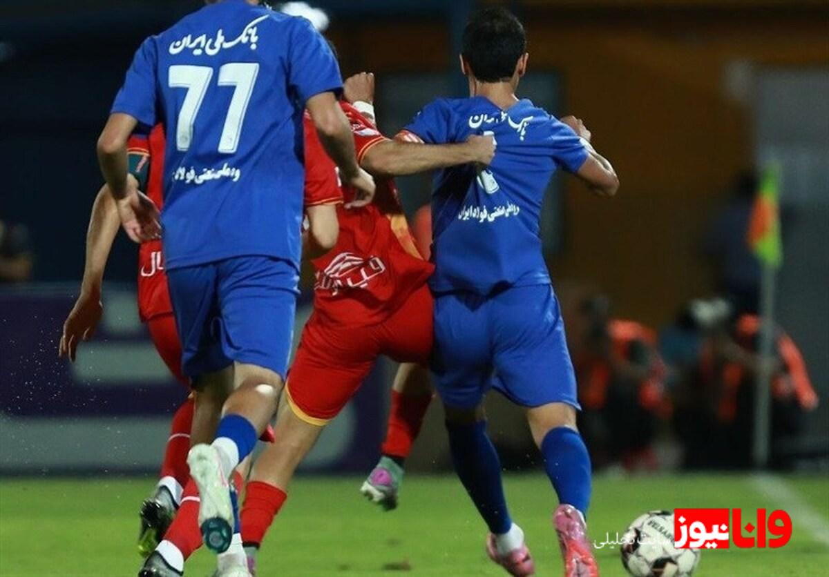 فولاد هم مسافر یک‌هشتم نهایی جام حذفی شد  هت‌تریک انصاری کار آبی‌ها را ساخت