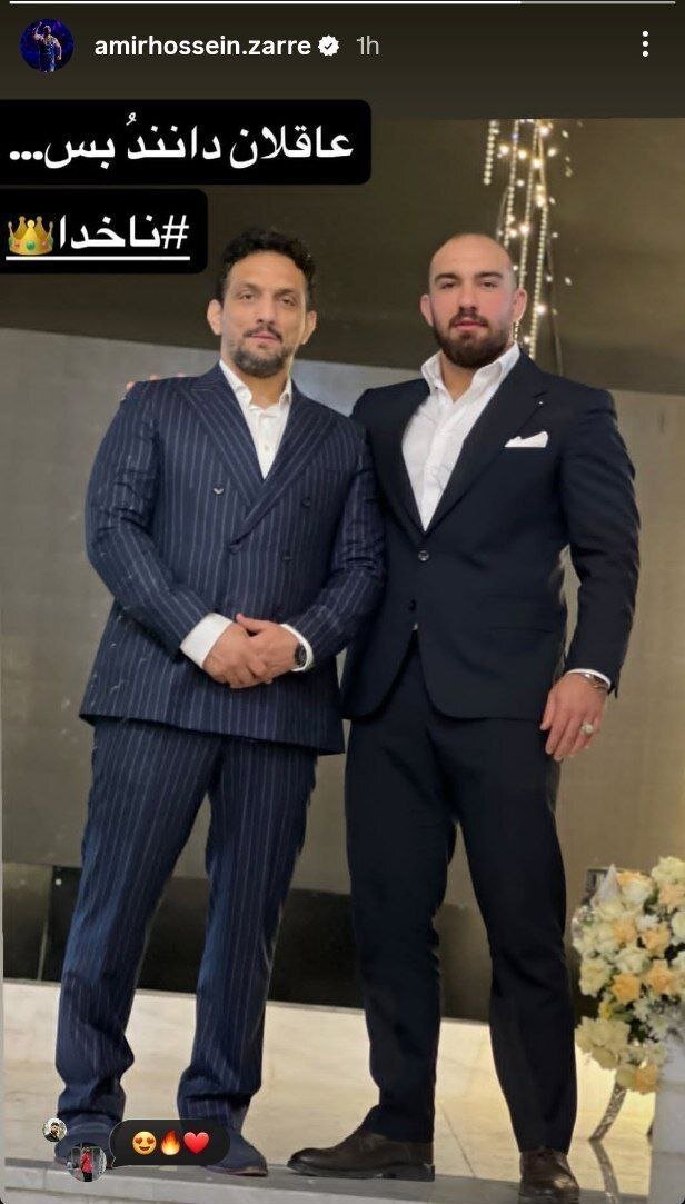 عکس | کنایه غیرمستقیم امیرحسین زارع به امیررضا معصومی