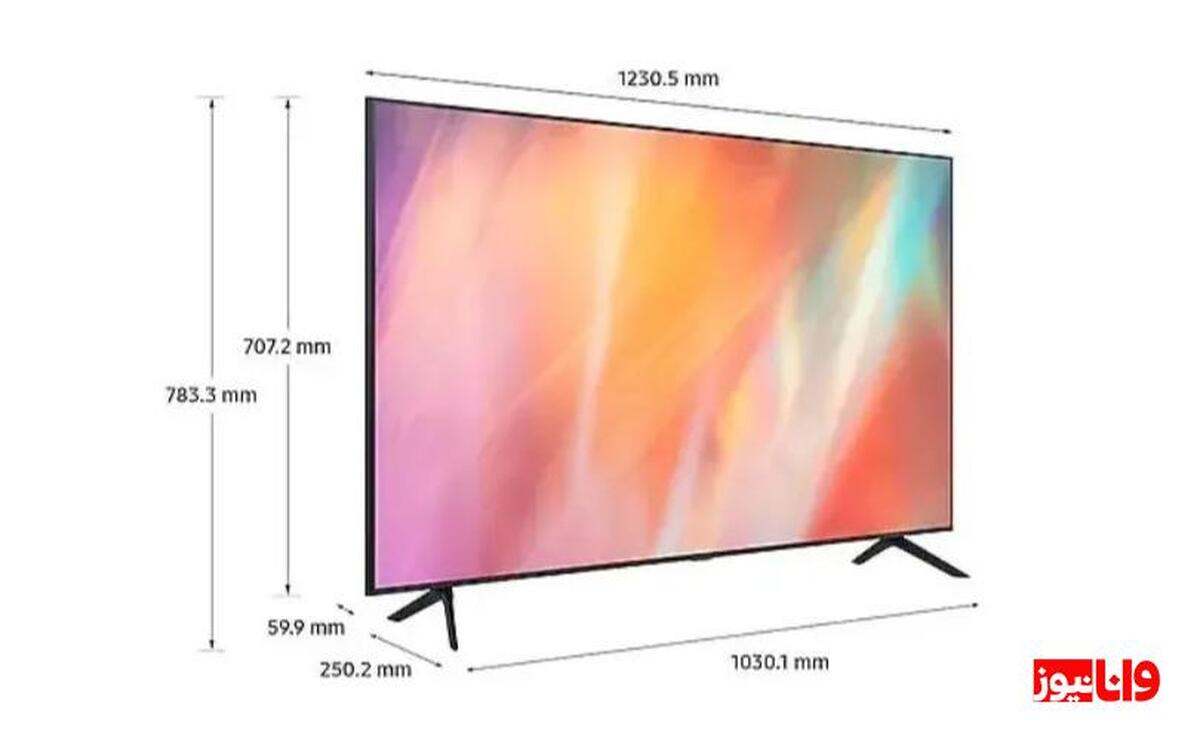ابعاد تلویزیون 55 اینچ سامسونگ