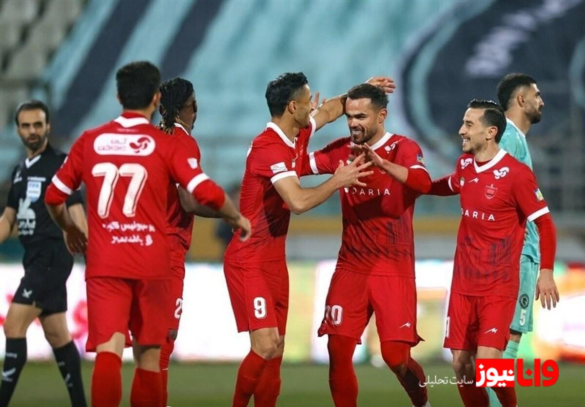 صعود پرسپولیس به صدر جدول با پیروزی آسان مقابل پیکان